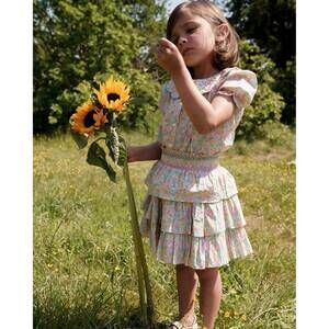 NEW EARLY SUNDAY melissa floral skirt in emma mint print